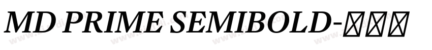 MD PRIME SEMIBOLD字体转换
